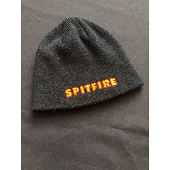 Spitfire Live To Burn Black Beanie - Picture 1 of 3